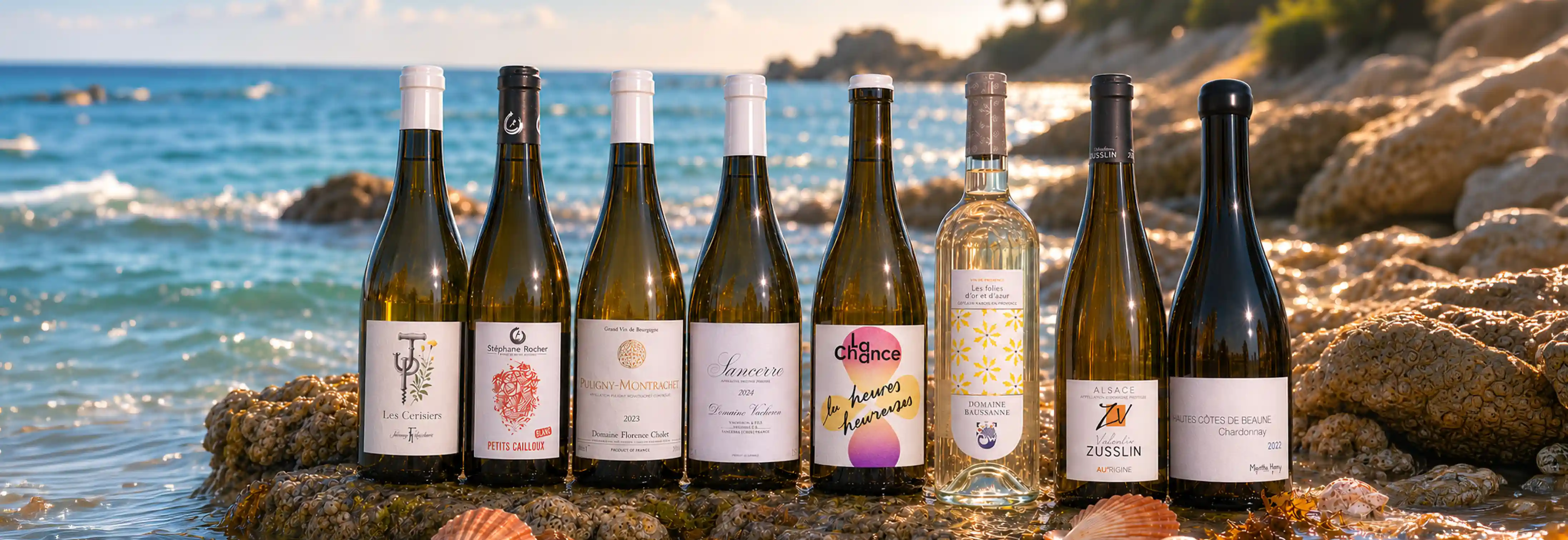Vins blancs frais et légers